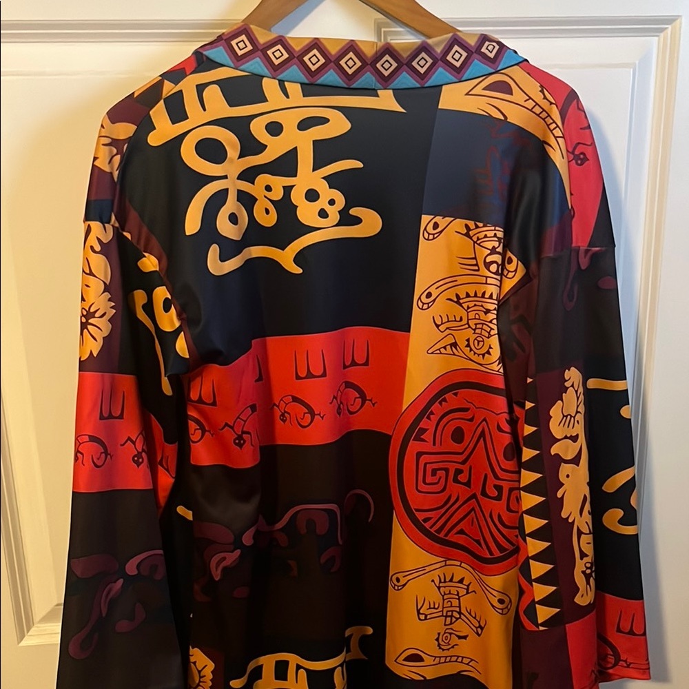 Colorful Geometric Patterned Kimono - Picture 2 of 5